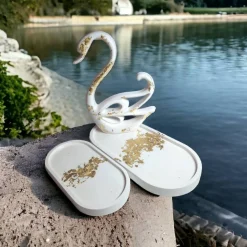 Dekoration Schwan Tablet