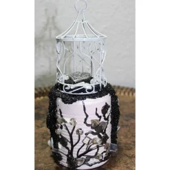 Dekoration VOGELKÄFIG Betonobjekt Dose Raumdekoration Tischdekoration Betondeko Briefbeschwerer Geldgeschenk