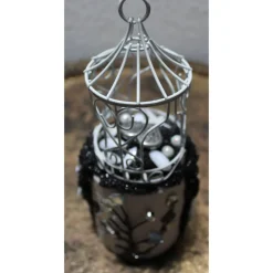 Dekoration VOGELKÄFIG Betonobjekt Dose Raumdekoration Tischdekoration Betondeko Briefbeschwerer Geldgeschenk