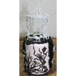 Dekoration VOGELKÄFIG Betonobjekt Dose Raumdekoration Tischdekoration Betondeko Briefbeschwerer Geldgeschenk