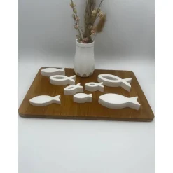 Dekoration zur Taufe , Konfirmation, Firmung, Kommunion , Fische zur Dekoration , Tisch Dekoration , Raysin 200 ,