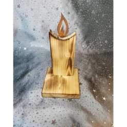 Dekorative Holzkerze