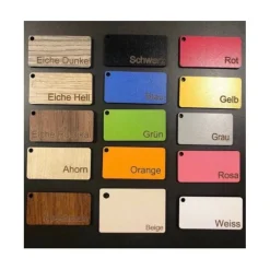 Dekoring „Familie“, personalisiert, Familienschild, Familienname, verschiedene Farben und Größen (OHNE Trockenblumen)