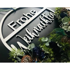 Dekoring Frohe Weihnachten (ohne Trockenblumen), Weihnachtsdekoration, Dekoring Weihnachten, verschiedene Farben und Grö