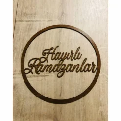 Dekoring „Hayirli Ramazanlar“ verschiedene Farben und Größen (OHNE Trockenblumen)