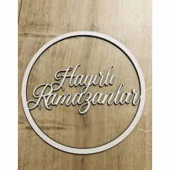 Dekoring „Hayirli Ramazanlar“ verschiedene Farben und Größen (OHNE Trockenblumen)