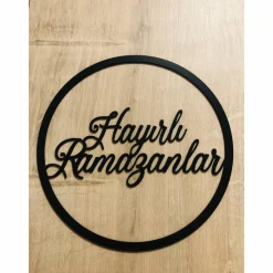 Dekoring „Hayirli Ramazanlar“ verschiedene Farben und Größen (OHNE Trockenblumen)