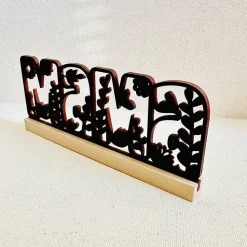 Deko-Schriftzug "MAMA" 18,5 cm I Geschenkidee Muttertag I floral I Holz I PLA