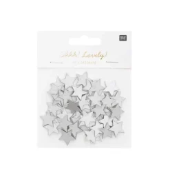 Deko-Streu Holzsterne 48 Stück 20x19mm