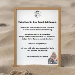 Dekosäule personalisiert – Maritimer Poller mit Namen, Wunschtext & Koordinaten als Geschenk