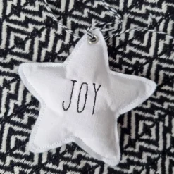 Deko-Weihnachtsstern "Joy" - aus Vintage-Baumwollstoff 60er Jahre - von he-ART by helen