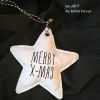 Deko-Weihnachtsstern "Merry X-mas" - aus Vintage-Baumwollstoff 60er Jahre - von he-ART by helen