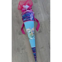 Delfin Mermaid Schultüte, Step by Step, Zuckertüte 70cm Stoff, Stickereien, Name inklusive
