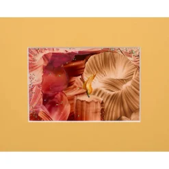 Der 1. Advent   Original Encausticmalerei, Unikat mit Passepartout - Design  Ulrike Kröll