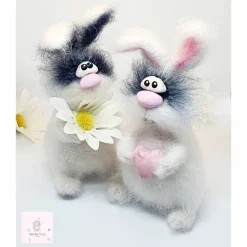 Design Dekofigur Hase gehäkelt, Dekofigur Hase, Vintage Dekofigur Hase, Wohndekor Hase, Geschenk Ostern Hase, Kaninchen