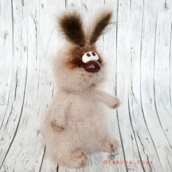 Design Dekofigur Hase gehäkelt, Dekofigur Hase, Vintage Dekofigur Hase, Wohndekor Hase, Geschenk Ostern Hase, Kaninchen
