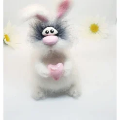 Design Dekofigur Hase gehäkelt, Dekofigur Hase, Vintage Dekofigur Hase, Wohndekor Hase, Geschenk Ostern Hase, Kaninchen