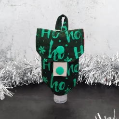 Desinfektionsmittel Anhänger / Handgeltasche mit Karabiner HO-HO-HO - Weihnachten, Advent | RÄUBERKIND