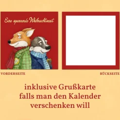 Detektivgeschichte Adventskalender für Kinder ab 8 Jahren, Adventskalenderbuch Krimi, A5, 56 Seiten, Recyclingpapier