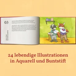 Detektivgeschichte Adventskalender für Kinder ab 8 Jahren, Adventskalenderbuch Krimi, A5, 56 Seiten, Recyclingpapier