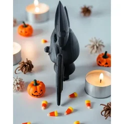 3D-gedruckte Fledermaus mit leuchtenden Augen – Halloween & Gothic Deko aus PLA