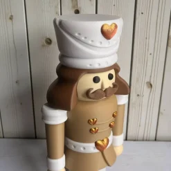 3D-gedruckter Nussknacker aus PLA – dekorative Weihnachtsfigur in mehreren Farben, moderne Winterdeko