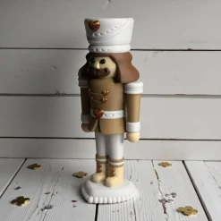 3D-gedruckter Nussknacker aus PLA – dekorative Weihnachtsfigur in mehreren Farben, moderne Winterdeko