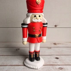 3D-gedruckter Nussknacker aus PLA – dekorative Weihnachtsfigur in mehreren Farben, moderne Winterdeko
