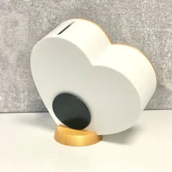 3D-Herz Spardose für Hochzeit, personalisiert