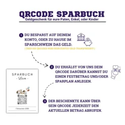 Digitale Spardose | Personalisiertes QrCode Geldgeschenk | Führerschein Auto Motorrad | Download