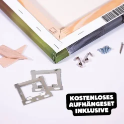 Digitales Sparbuch | Personalisiertes Geldgeschenk | QrCode Bild auf Leinwand 20x30cm | Motiv Elefant