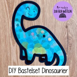 Dino Bastelset für Kinder – Kreativer Spaß mit vorgefertigten Materialien für einfache DIY-Dino