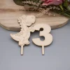 Dino Cake Topper – Zahlen 3,4,5,6 wählbar – Geburtstagstorte Dekoration – Kindergeburtstag Dinosaurier Motiv