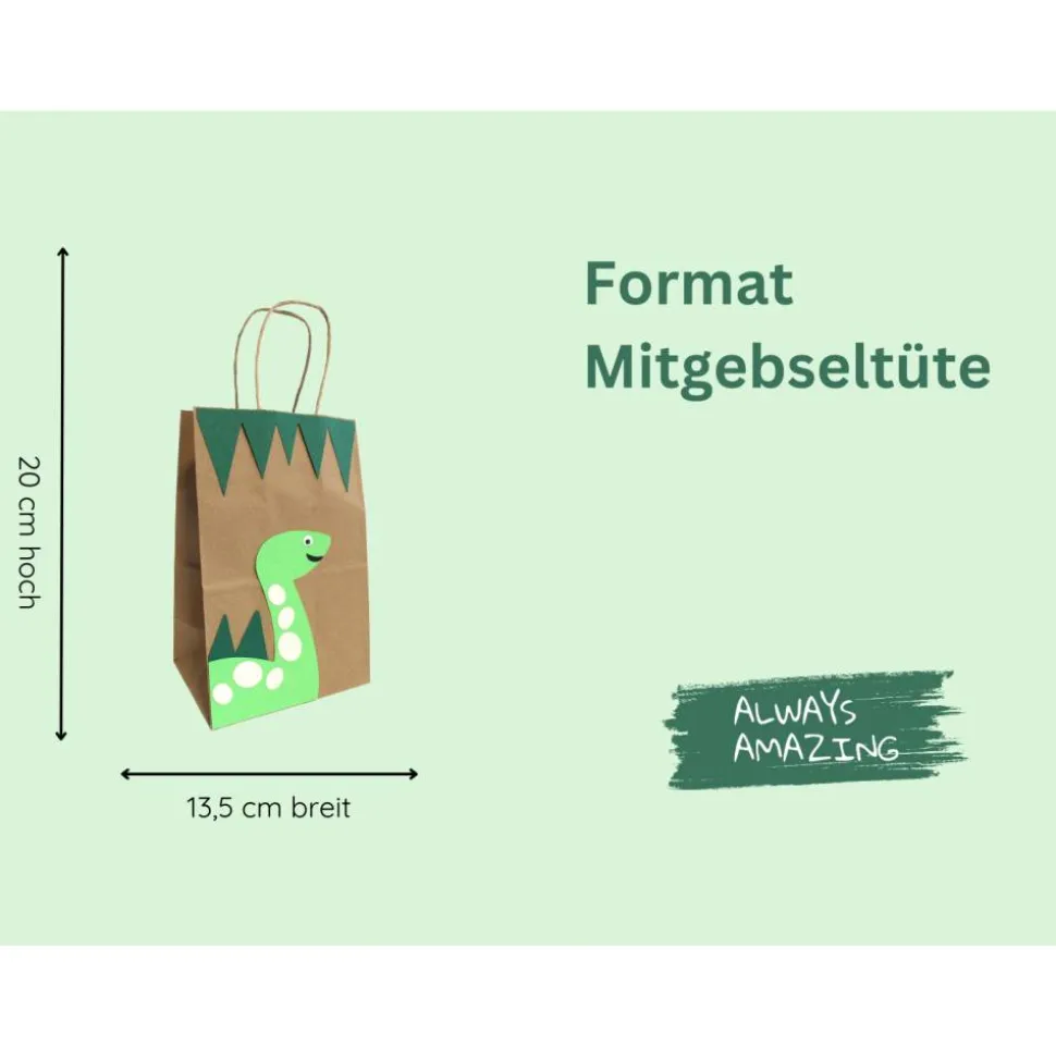 Dino Kindergeburtstag Bastelbox | Dino Girlande | Dino Deko Geburtstag | Dino Einladungskarten