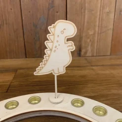 Dino-Stecker mit Adapter – Verspieltes Zubehör für deinen Geburtstagskranz