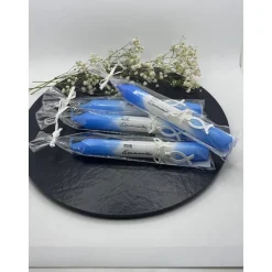 Dip Dye Kerze zur Kommunion | Blau
