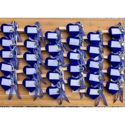 Dirndl-Anstecker Herz Wollfilz – Personalisiertes Wiesn-Glubberl & Trachtenbrosche mit Wunschbeschriftung