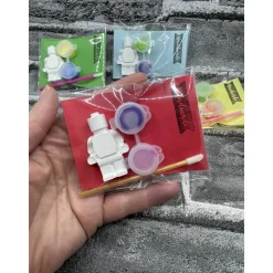 DIY | Malset für Kinder | Handmade | Kleines Männchen aus Keracraft | Acrylfarbe |  Gastgeschenk | Deko | Kreativset