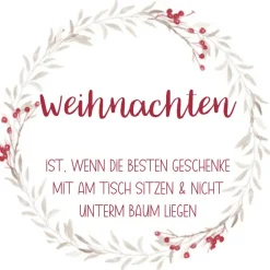 DIY 12 Teelicht Botschaften - Weihnachtszeit