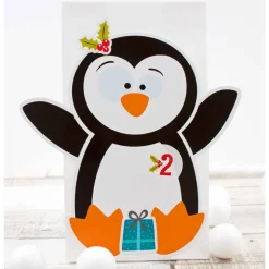 DIY Adventskalender „Pinguin“ – 24 Tütchen-Set zum Selberbefüllen