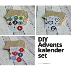 DIY Adventskalenderset Zahlen + Tüten