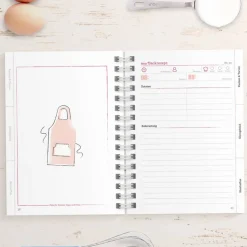 DIY Backbuch für 33 Backrezepte - PINK, DIN A5