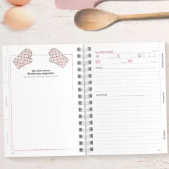 DIY Backbuch für 33 Backrezepte - PINK, DIN A5