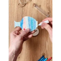 DIY Bastelset: Holzvase zum Selbstgestalten – mit Reagenzglas für Blumen. Geschenk Muttertag Vatertag