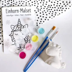 DIY Einhorn I Malset I Bastelset I Farben & Pinsel I Geschenk I Kindergeburtstag I  Geschenk