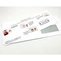 DIY Lichthülle mit blauem Faltboot Schiff personalisiert mit Namen zur Taufe Firmung Konfirmation Kommunion Bat Mizwa