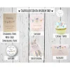 DIY Set Gastgeschenk personalisiert Taufe Kommunion Firmung Konfirmation Bat Mizwa bunte Wimpelkette mit Organzabeutel u