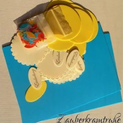 DIY-Set Regenbogenfische im Kreis - 10 Einladungen für Taufe, Kommunion, Konfirmation Regenbogen Fische Bastelset Karte Einladung