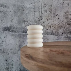 Donut Kerze I Regenbogenkerze I Säulenkerze I Stumpenkerze I Kerze aus Sojawachs I Home Decor I Handgefertigt