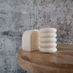 Donut Kerze I Regenbogenkerze I Säulenkerze I Stumpenkerze I Kerze aus Sojawachs I Home Decor I Handgefertigt